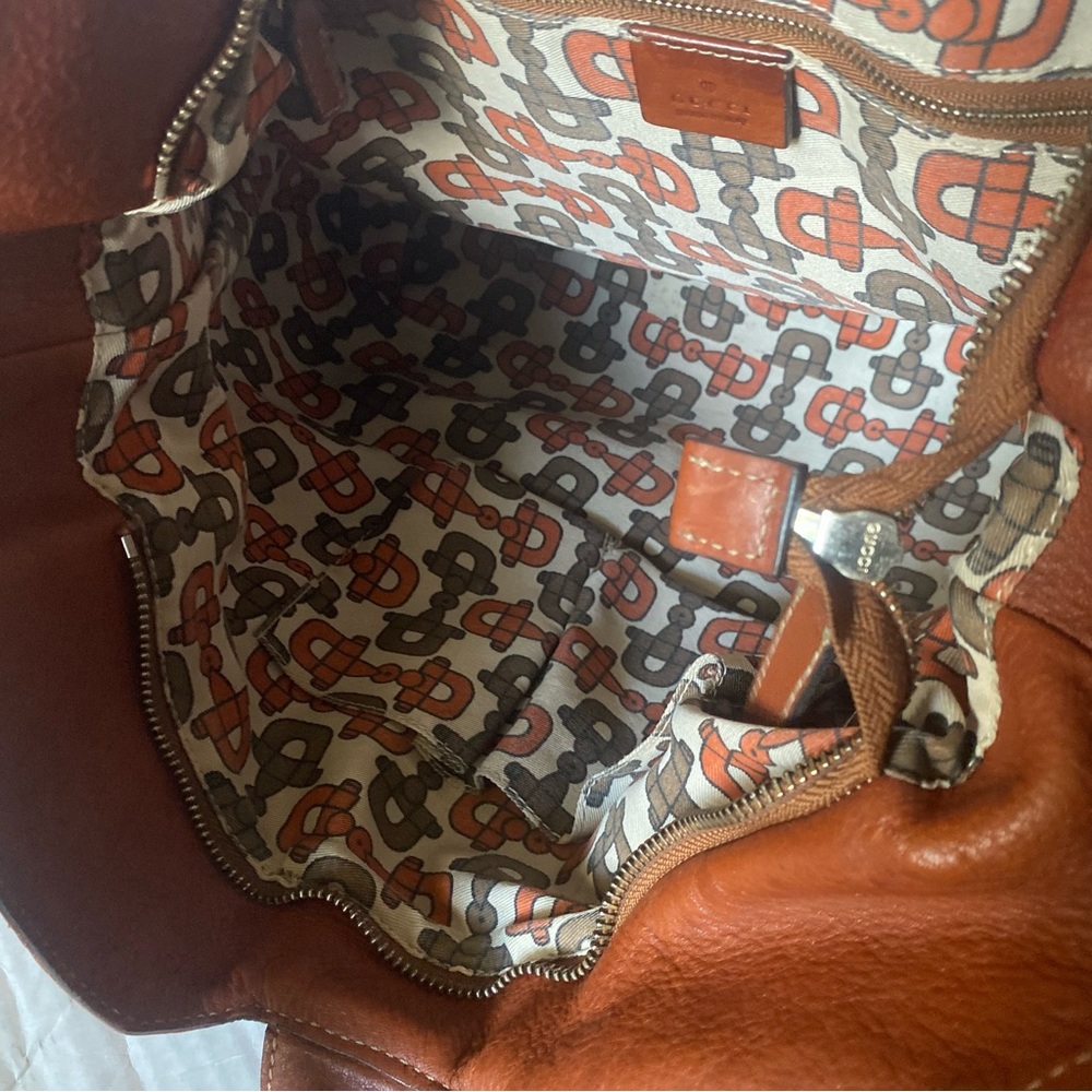 Gucci Guccissima GG brown leather bag - Picture 8 of 10